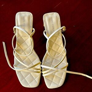 Beautiful Marc Fisher white sandals